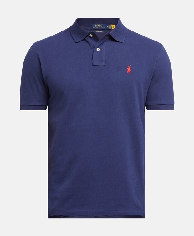 

Рубашка-поло из пике Polo Ralph Lauren, темно-синий