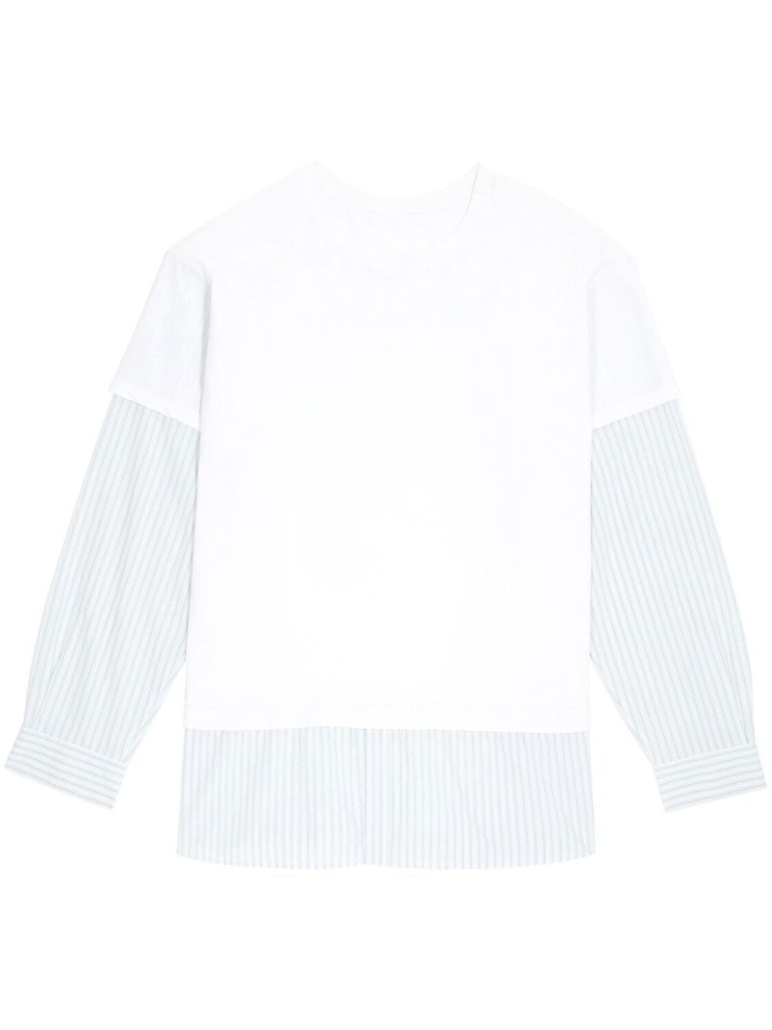 

MM6 Maison Margiela футболка с эффектом тромплей, белый