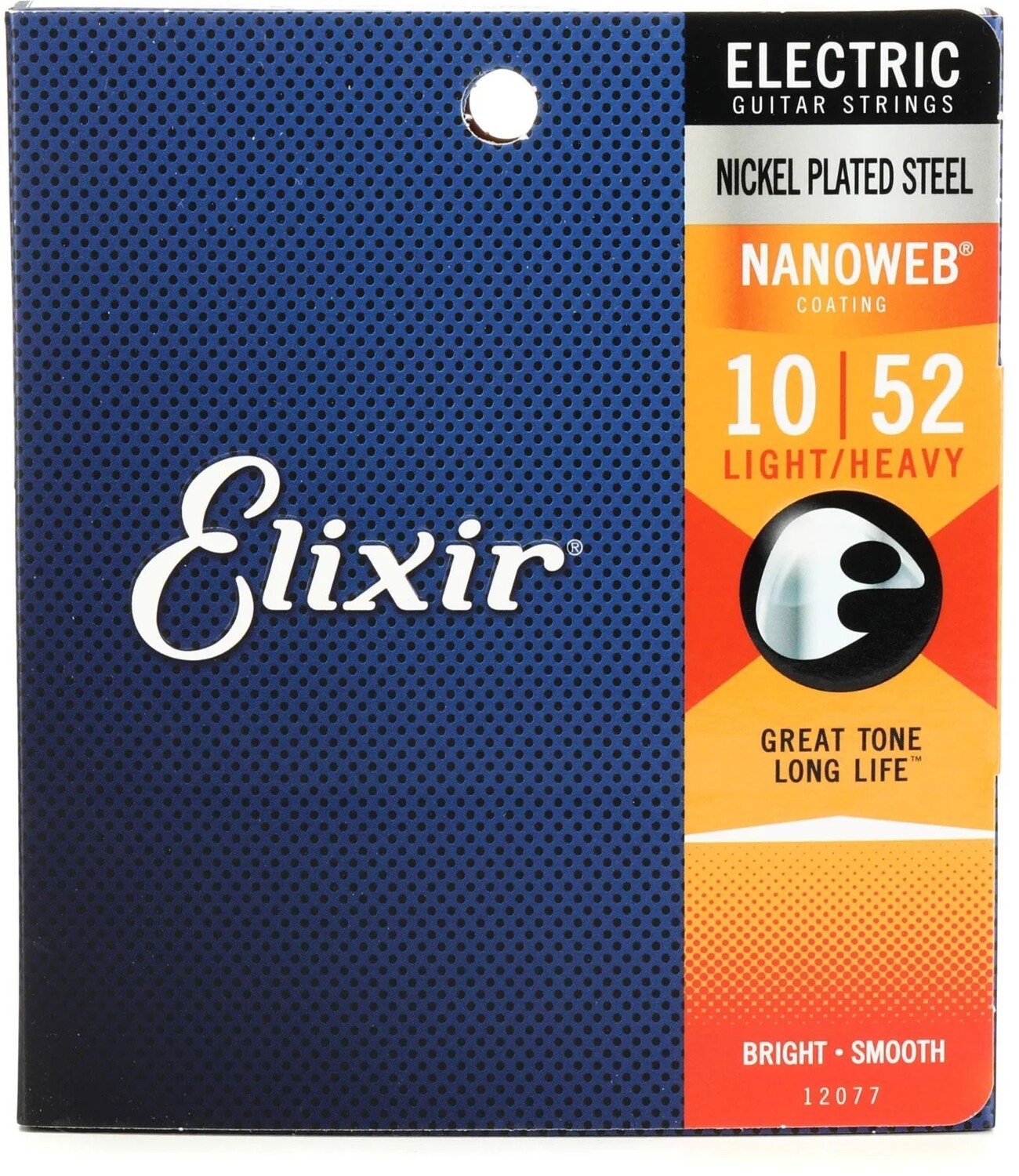 

Струны для электрогитары Elixir Strings 12077 Nanoweb — .010-.052 Легкий верх с тяжелым низом