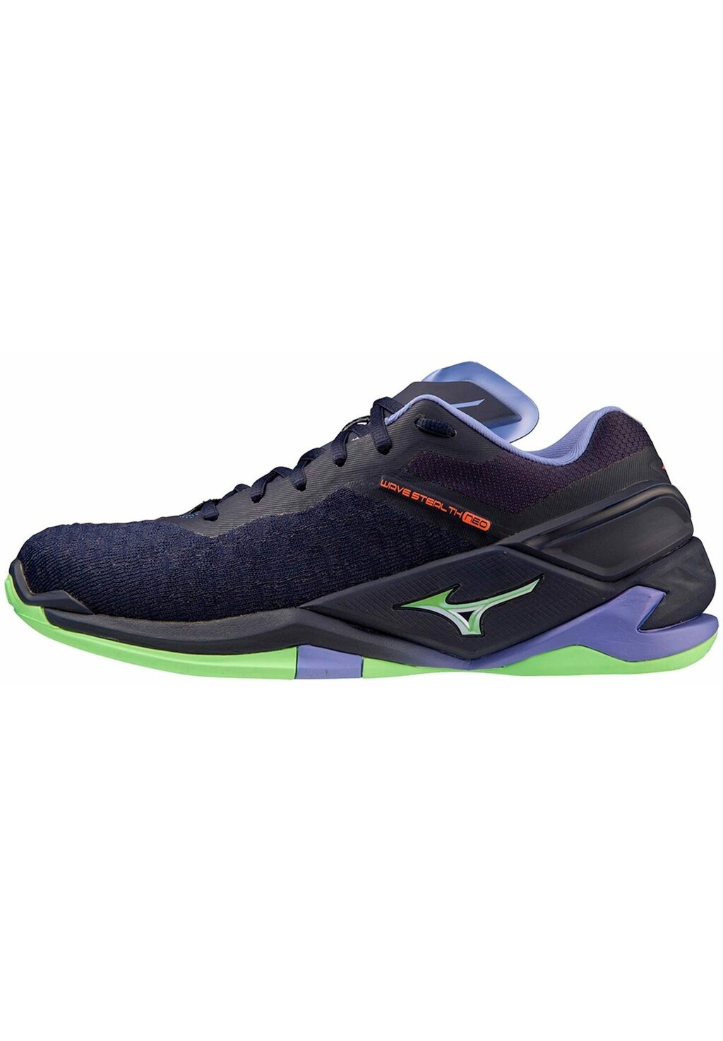 

Кроссовки для гандбола Wave Stealth Neo Mizuno, цвет evening blue/techno green/iolite