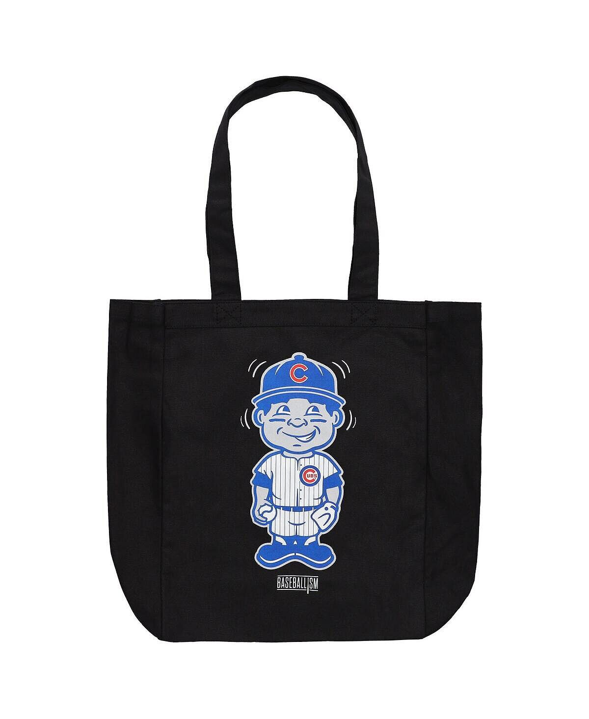 

Женская парусиновая сумка-тоут Chicago Cubs Bobblehead Night Baseballism, черный