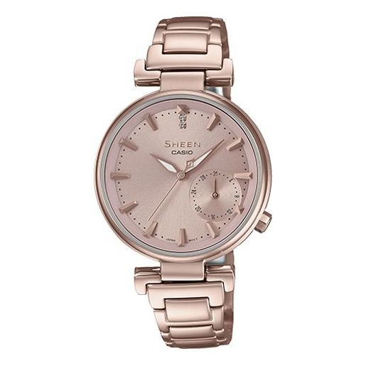 Часы Casio Sheen Analog Watch 'Crystal Rose Gold', розовый