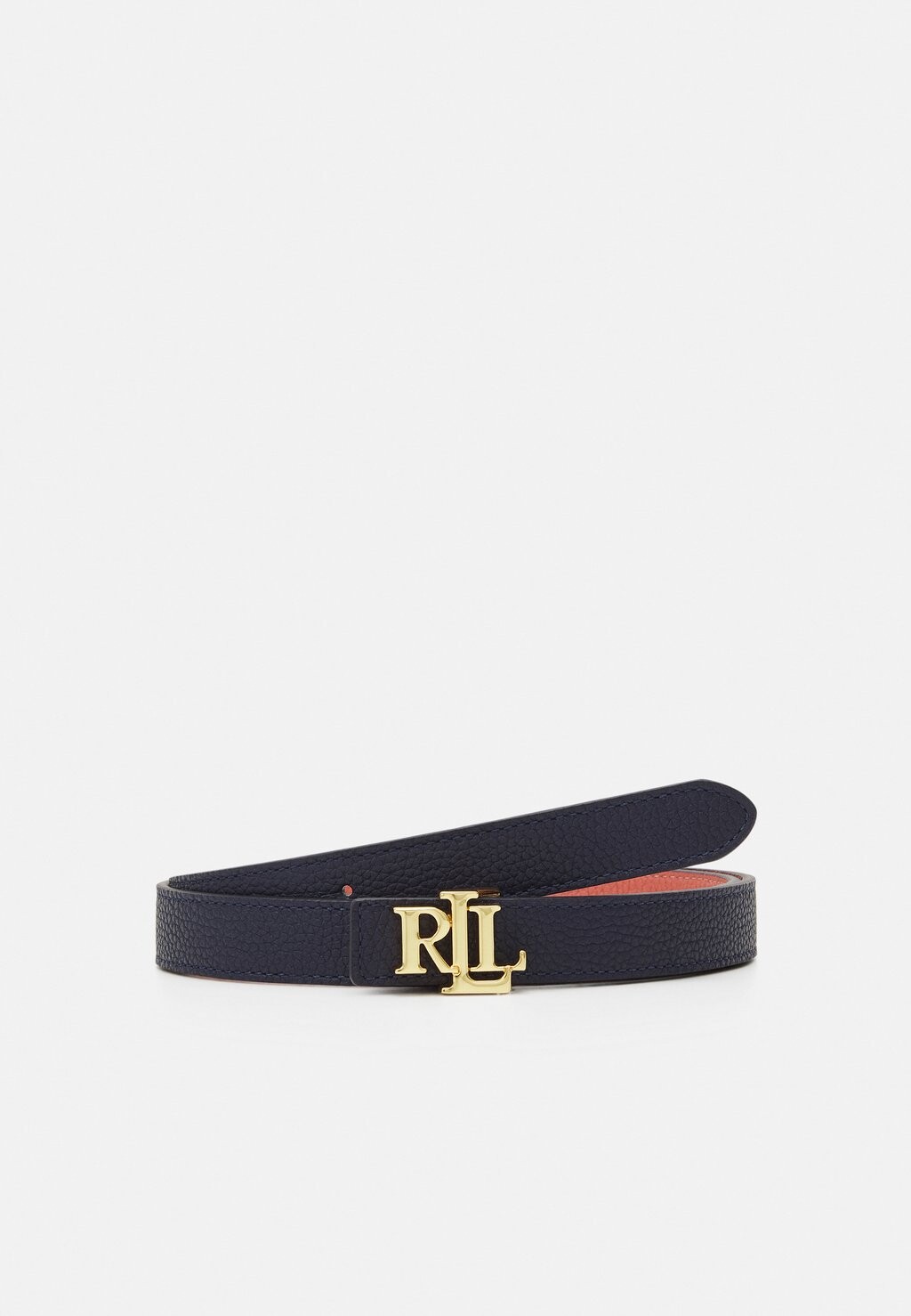 

Ремень бизнес Lauren Ralph Lauren РЕМЕНЬ SKINNY, изысканный темно-синий/розовое красное дерево