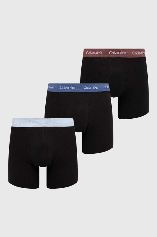 3 упаковки боксеров Calvin Klein Underwear, черный мужские трусы боксеры из микрофибры 3 пары calvin klein
