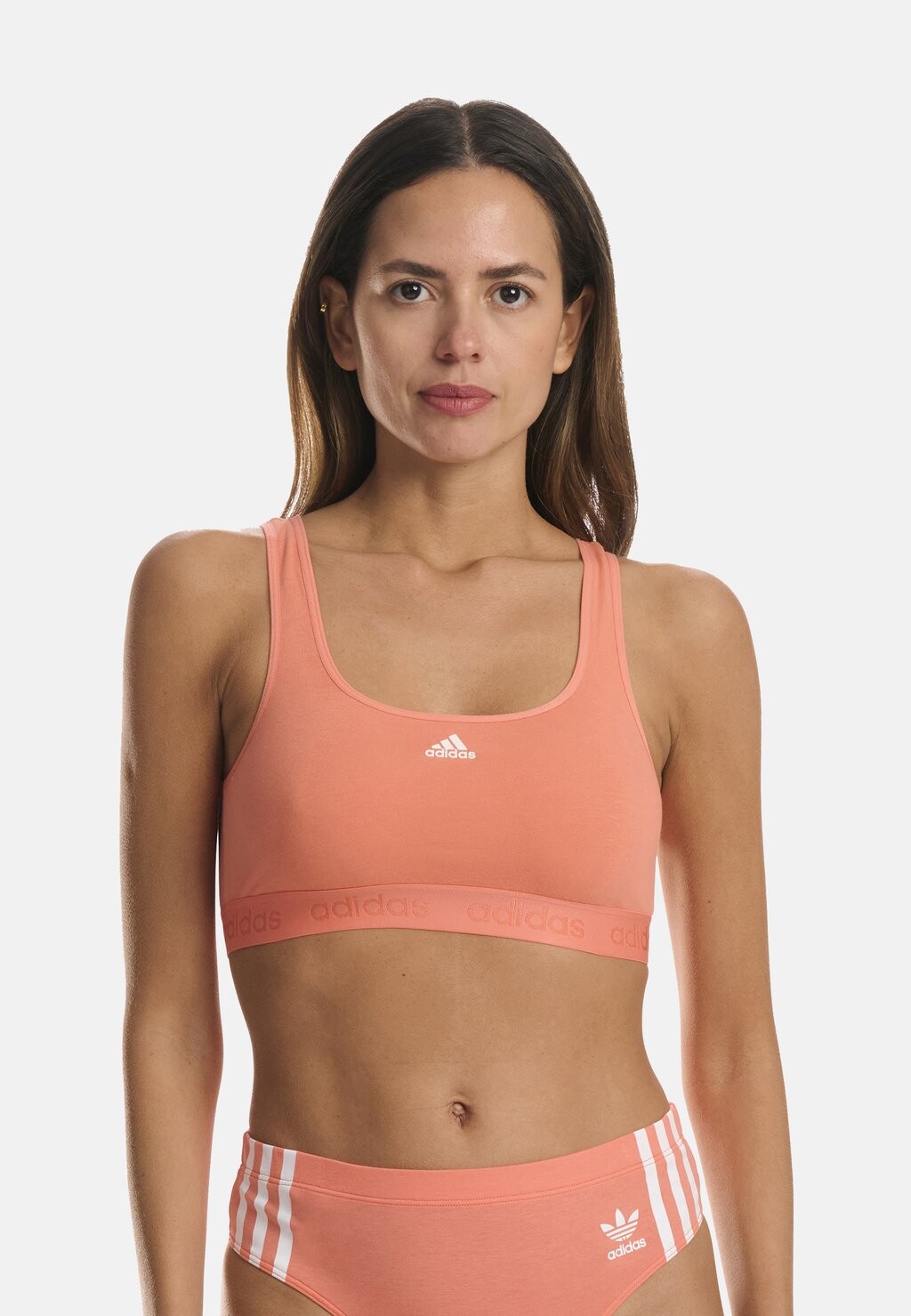 

Спортивный бюстгальтер со средней поддержкой Adidas, коралл