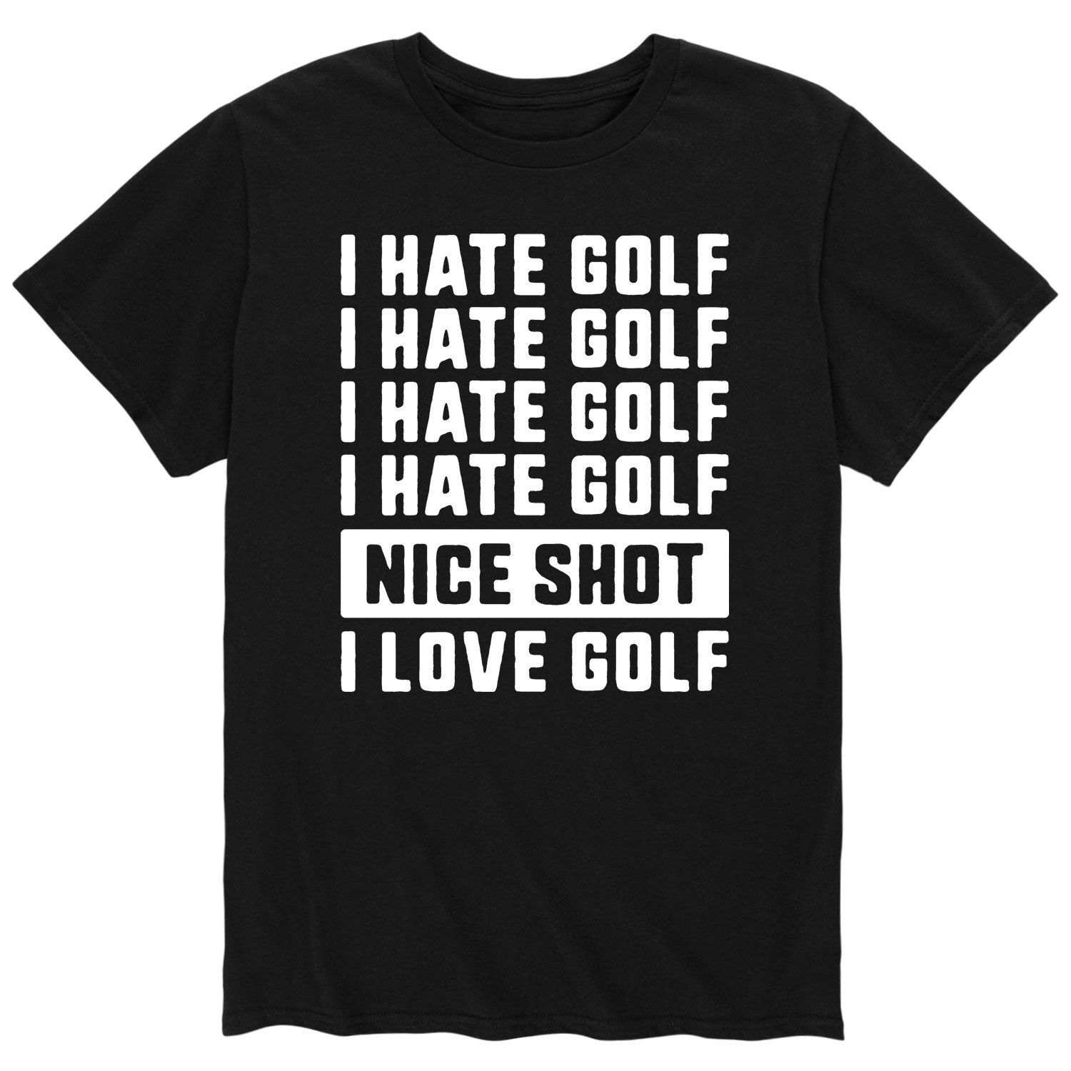 

Мужская футболка I Hate Golf Nice Shot I Love Golf Licensed Character