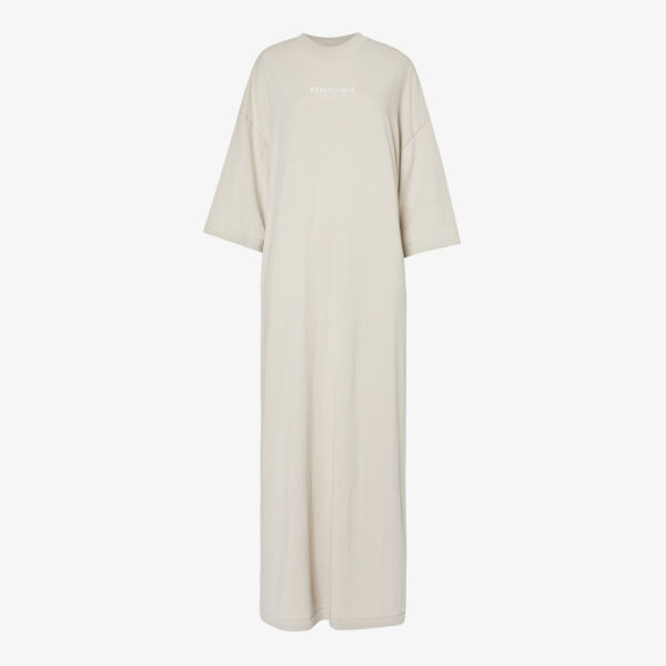 

Платье миди ESSENTIALS с логотипом и принтом Fear Of God Essentials, серебряный, Серый