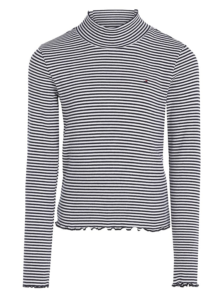 

Лонгслив Tommy Hilfiger, черный/белый