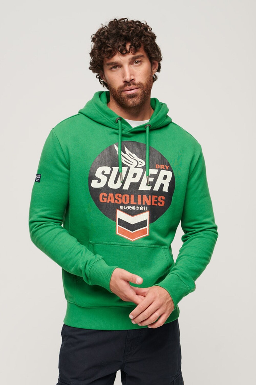 

Толстовка с логотипом и спецодеждой Superdry, зеленый