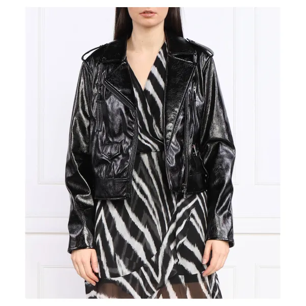 

Мотоциклетная куртка стандартного кроя с крапом Dkny, черный