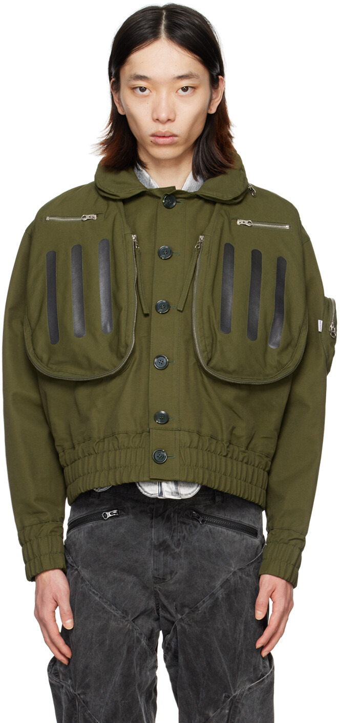 

Бомбер цвета хаки Doublet Kapok Juntae Kim