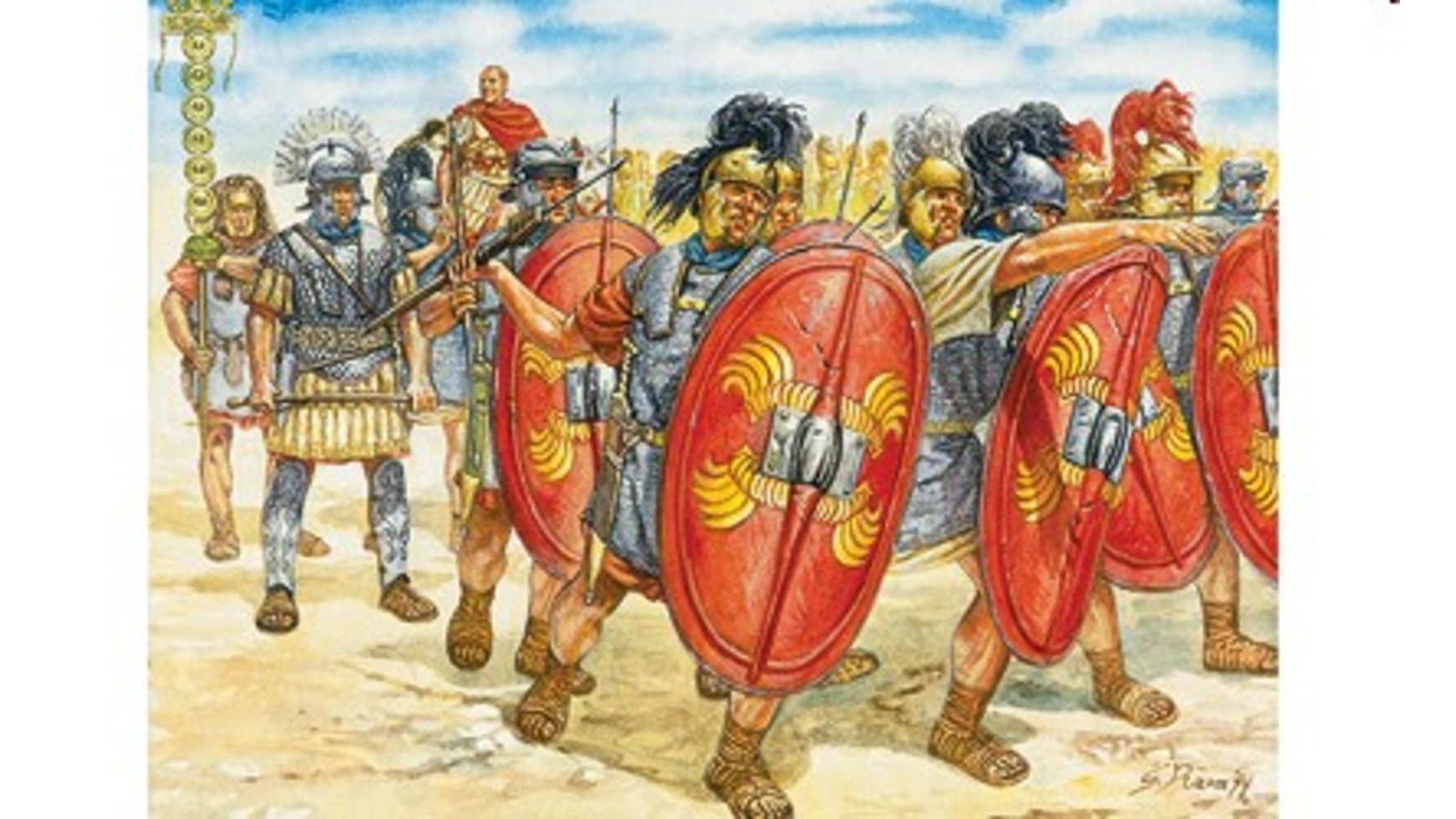 Italeri 1:72 1-й/2-й римский пехотный полк век