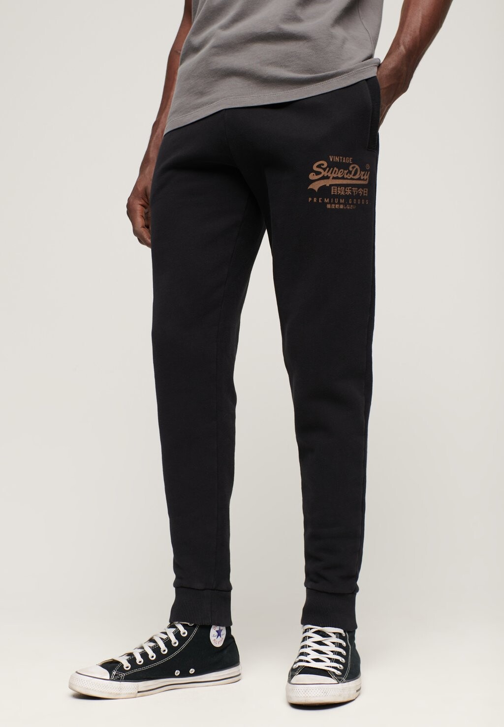 

Спортивные брюки CLASSIC VINTAGE LOGO HERITAGE JOGGERS Superdry, черный