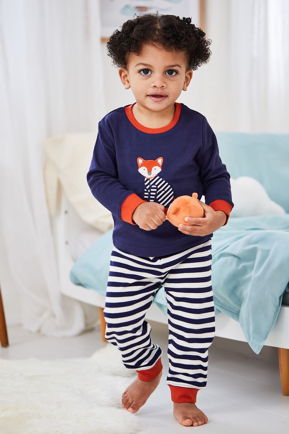

Пижама из джерси JoJo Maman Bébé Fox Jojo Maman Bébé, синий