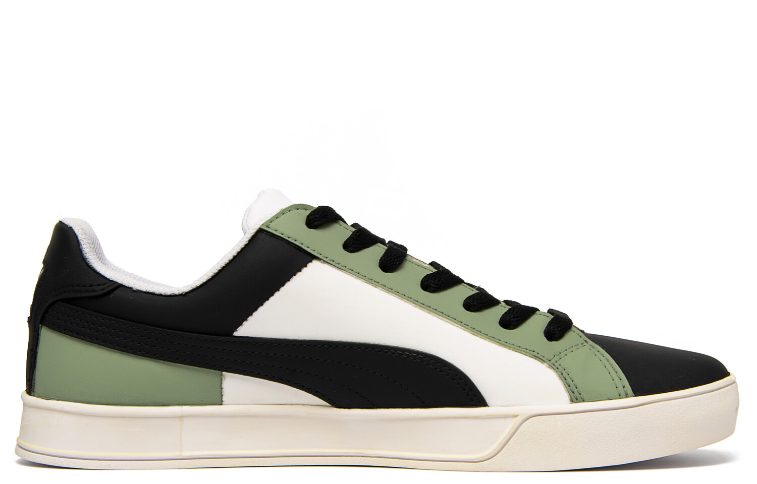 

Кроссовки Puma Smash Vulc Skateboarding Shoes Unisex Low-top Black/white/green, черный