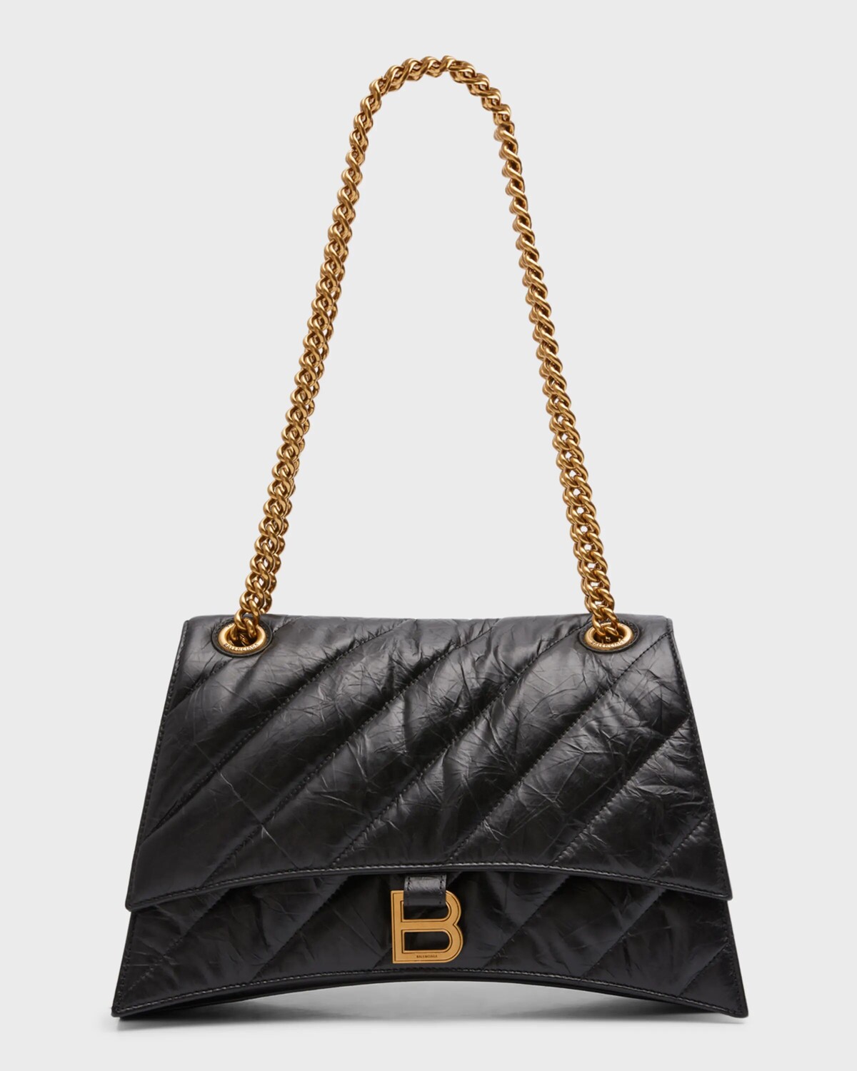 

Стеганая сумка Crush среднего размера Balenciaga, цвет 1000 Black