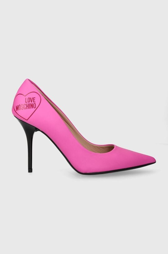 Туфли на высоком каблуке Love Moschino, розовый