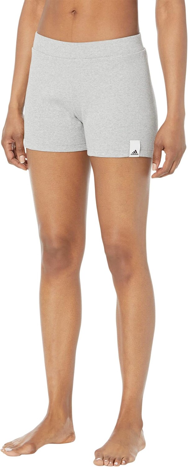 

Шорты Lounge в рубчик с попкой adidas, цвет Medium Grey Heather