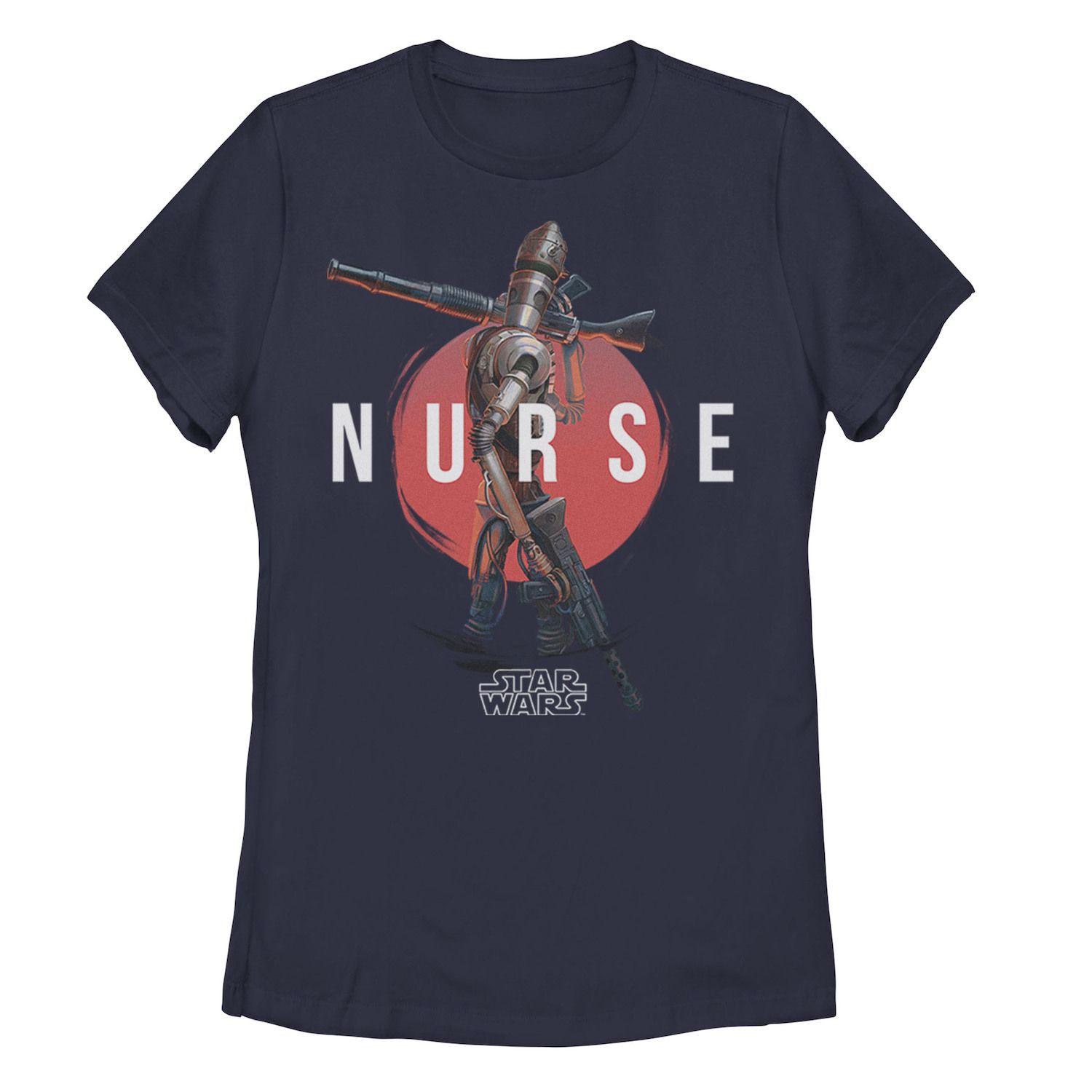 цена Детская футболка «Звездные войны» «Мандалорец» IG-11 «Медсестра-дроид» с портретом «Красное солнце» Licensed Character