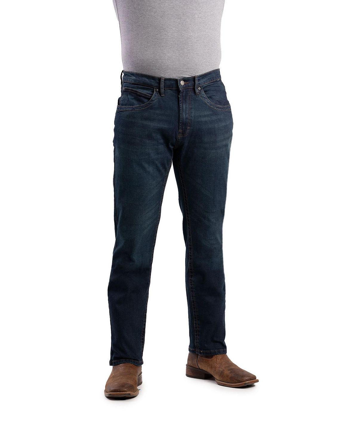 Мужские джинсы Highland Flex Fit прямого кроя Berne брюки uniqlo straight leg stretch черный