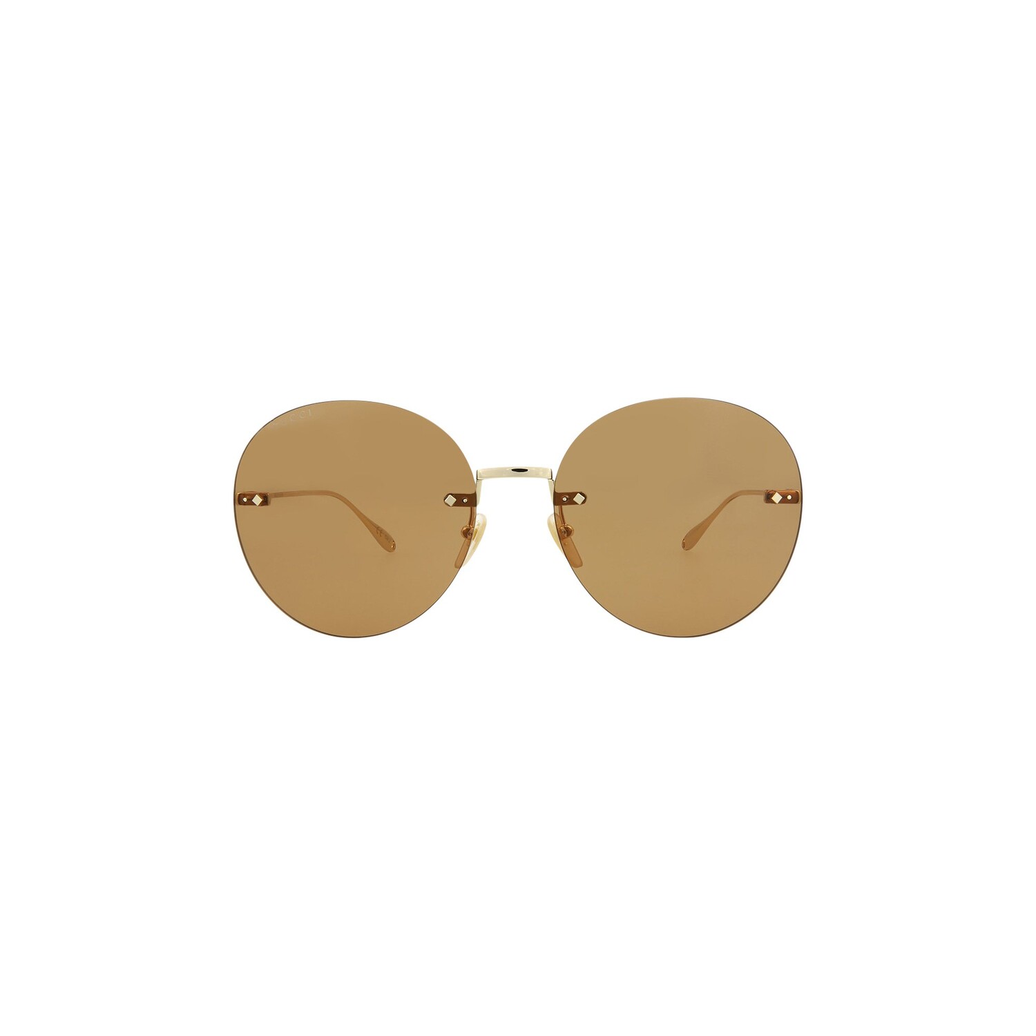 

Gucci Круглые солнцезащитные очки, золотисто-коричневые