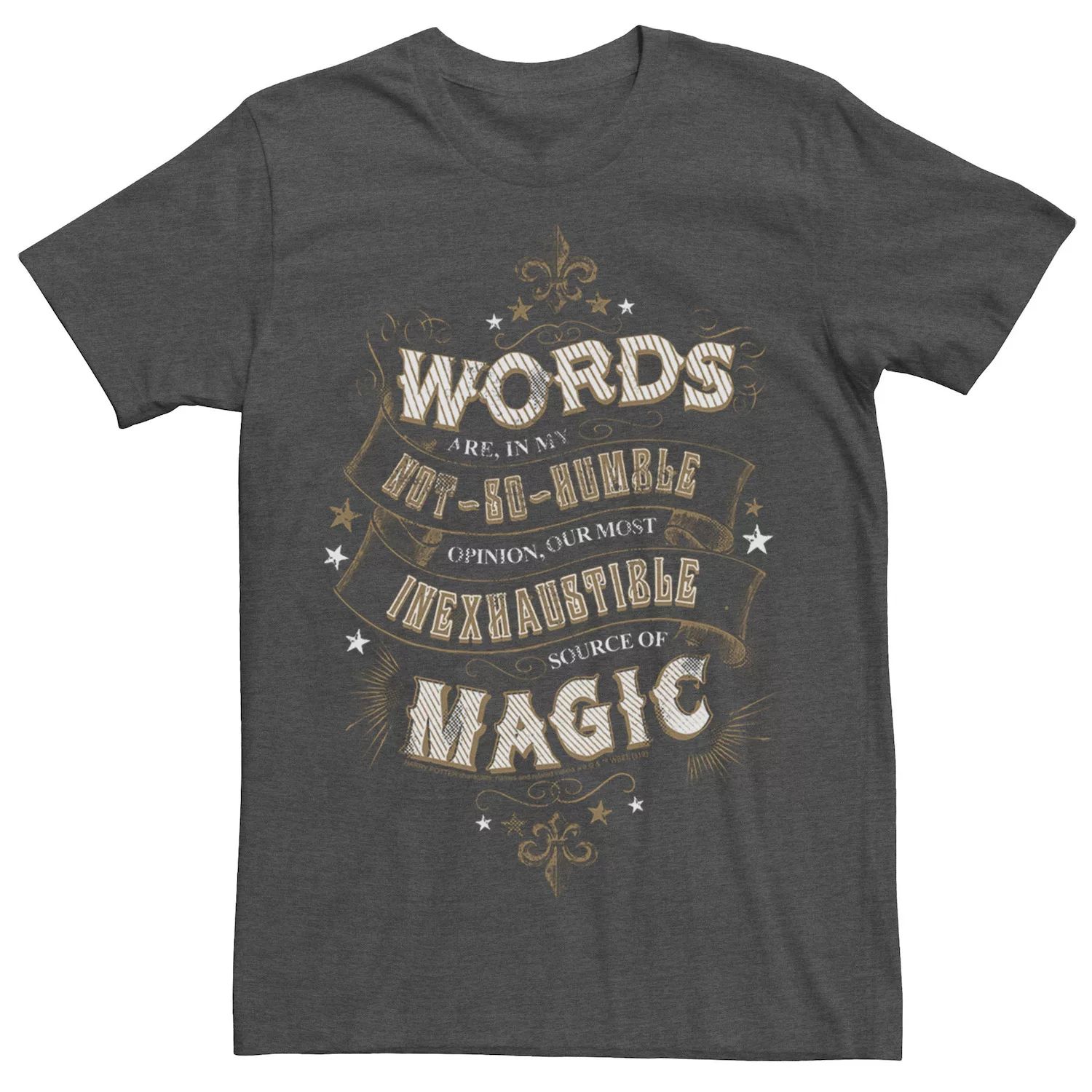 Мужская футболка «Слова — неиссякаемый источник волшебства» Harry Potter