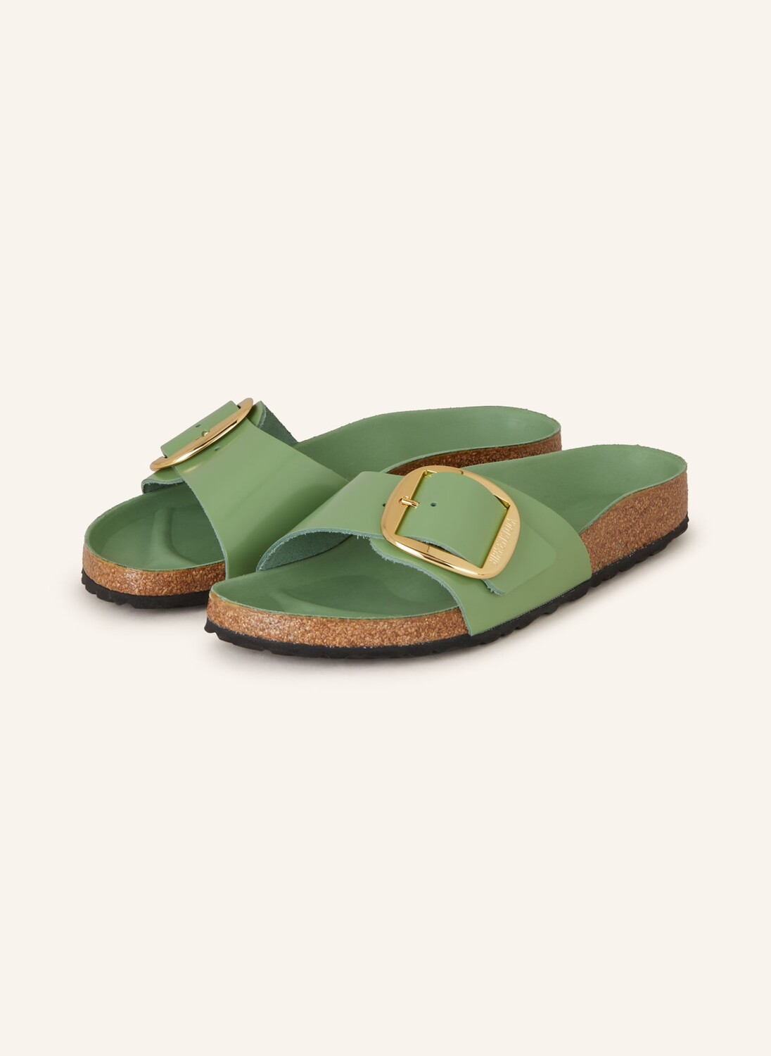 

Мюли madrid big пряжкой BIRKENSTOCK, светло-зеленый