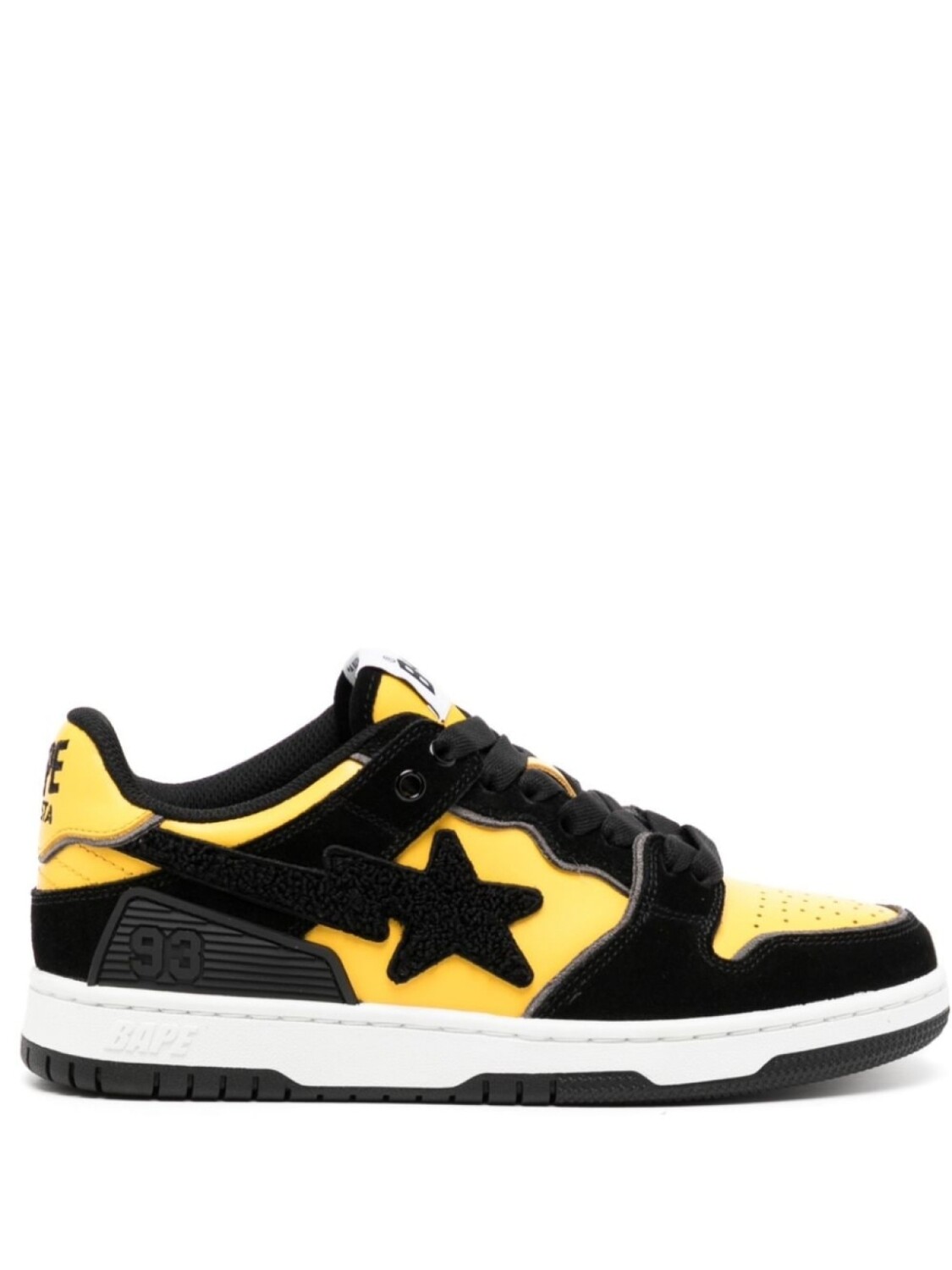 

A BATHING APE кроссовки Sk8 Sta со вставками, желтый