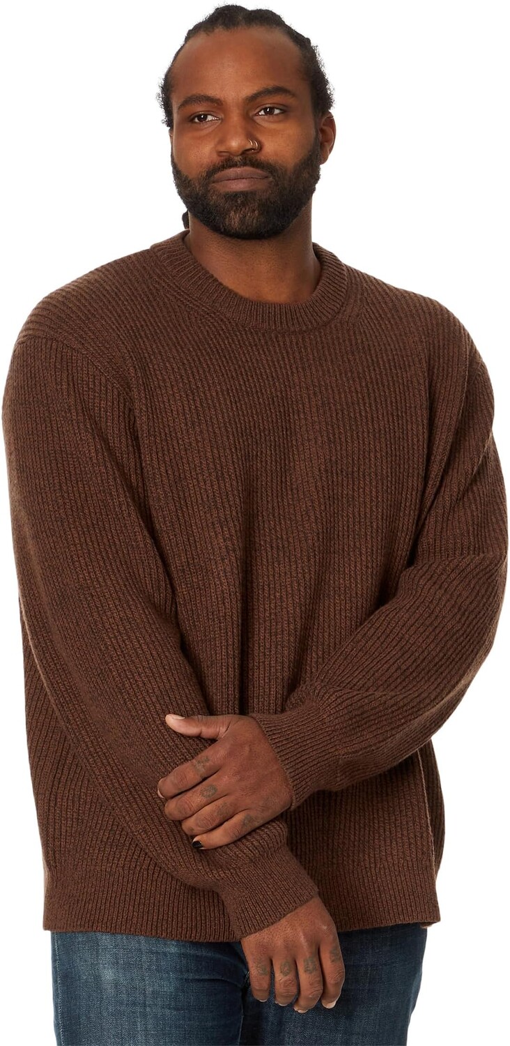 

Свитер с круглым вырезом Madewell, цвет Espresso Brown