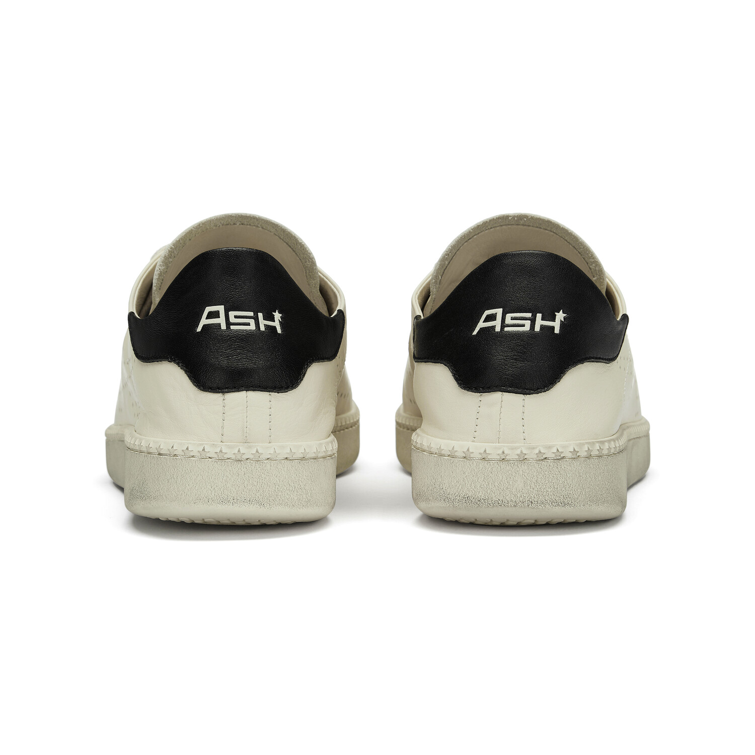 

Кроссовки ASH Skateboarding Shoes Men Low-top Beige/Black, цвет Off White