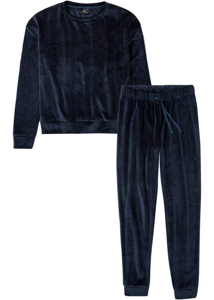 

Бархатный костюм для отдыха Bpc Bonprix Collection, синий