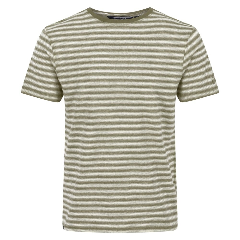 

Футболка Regatta Brayden Mini Stripe, коричневый