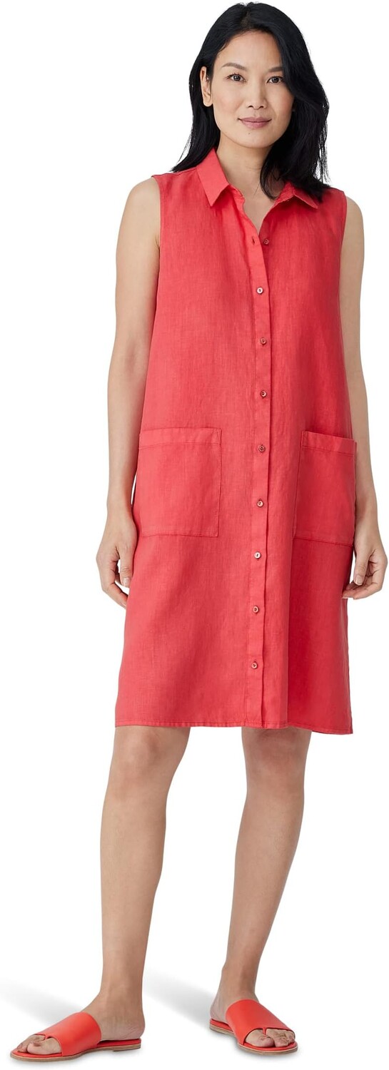 

Классическое платье с воротником Eileen Fisher, цвет Grenadine