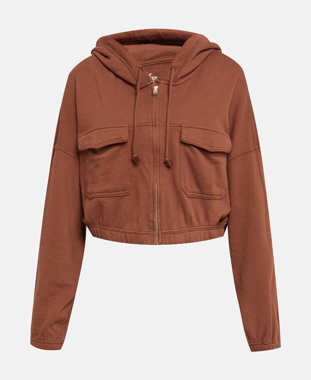 

Толстовка с капюшоном Hollister, темно коричневый