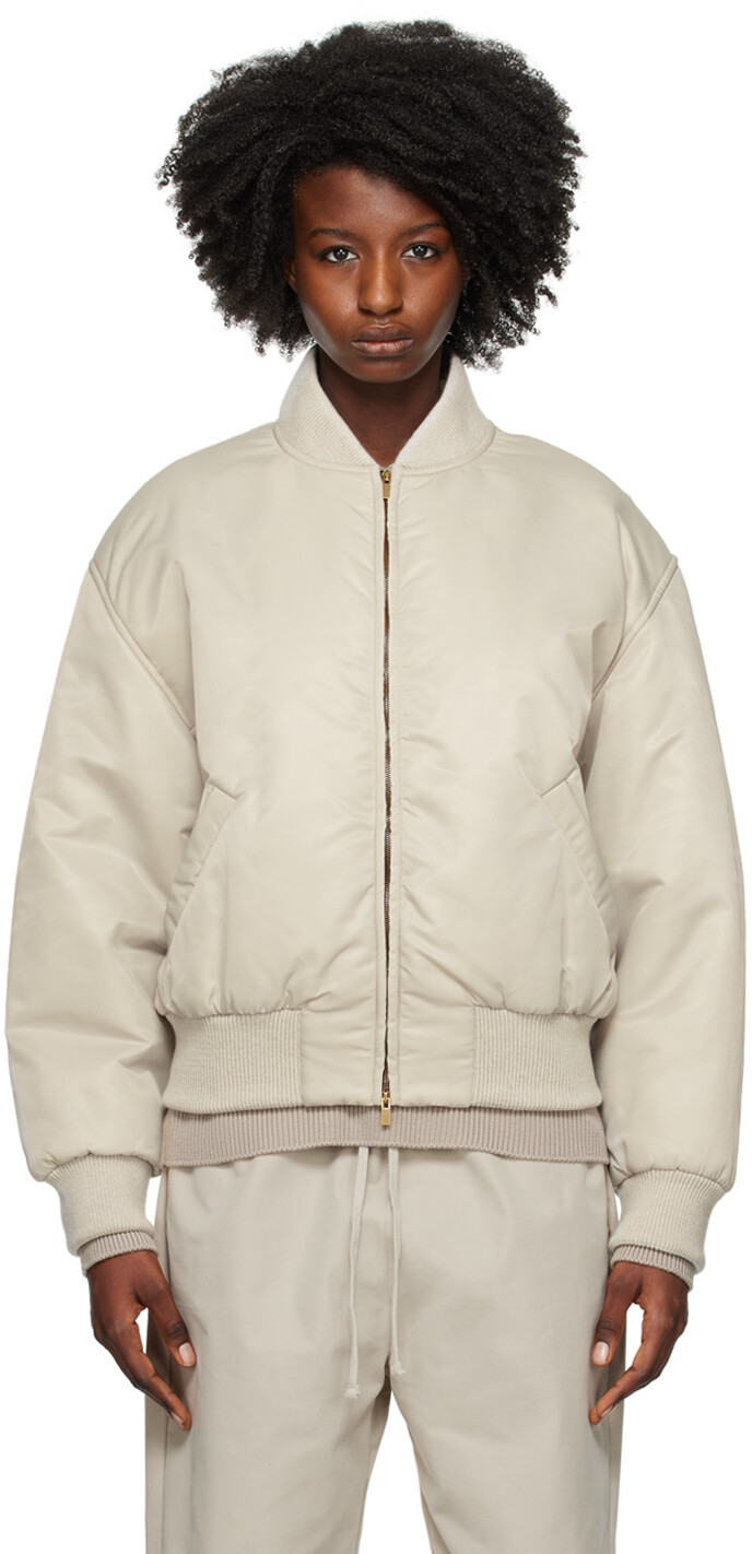 

Утепленный бомбер цвета хаки Fear of God
