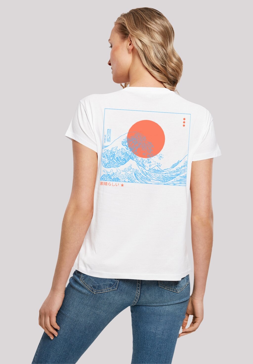 

Футболка с принтом KANAGAWA WELLE JAPAN F4NT4STIC, цвет weiß