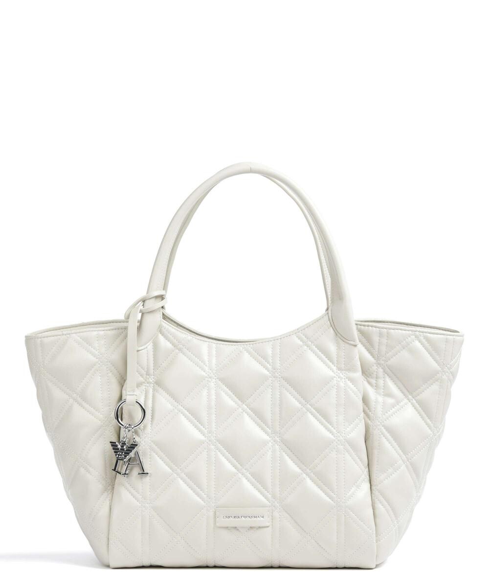 Шоппер Durini 24 из искусственной кожи Emporio Armani, белый