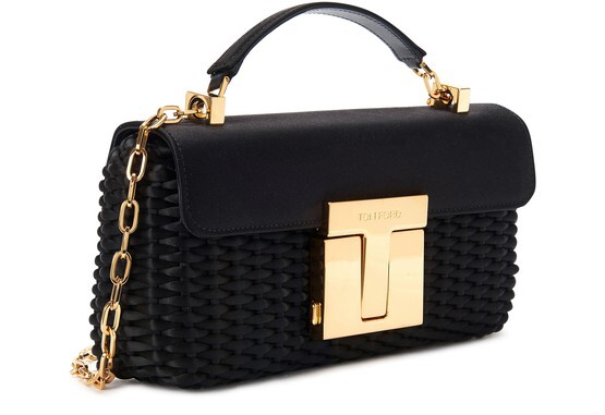 

Сумка через плечо 001 с цепочкой Tom Ford, черный