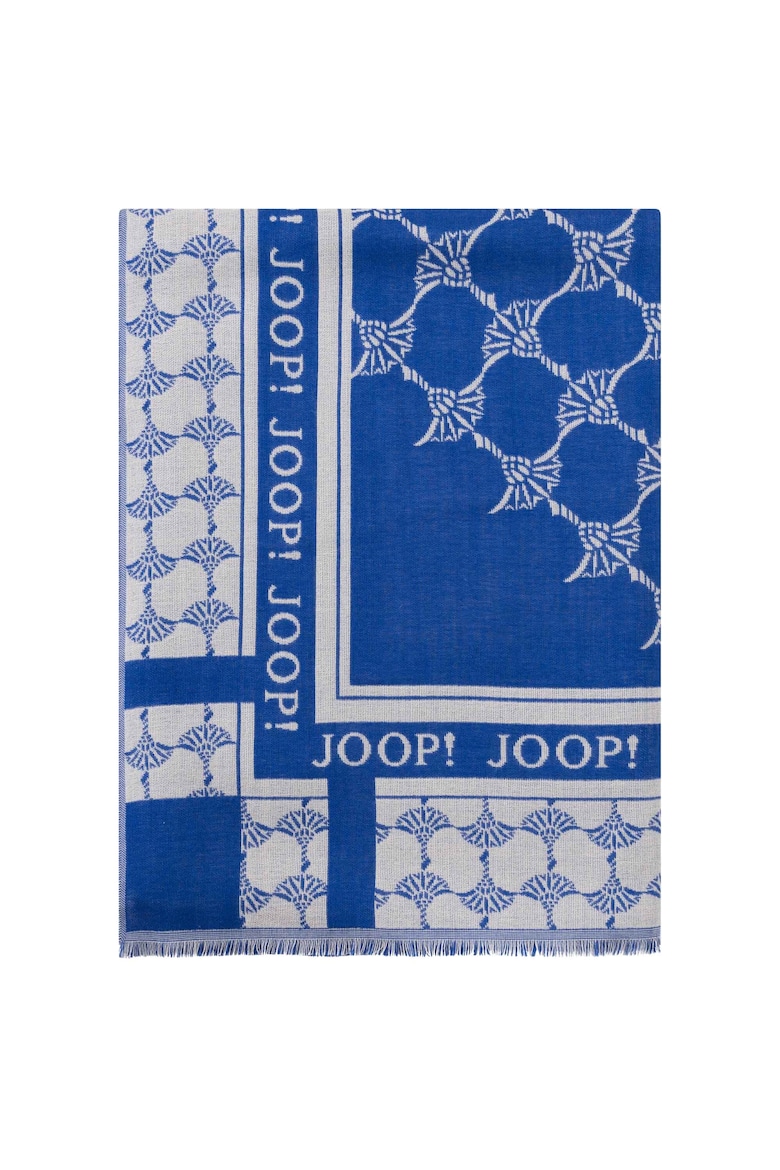 Жаккардовый шарф с логотипом Joop!, белый
