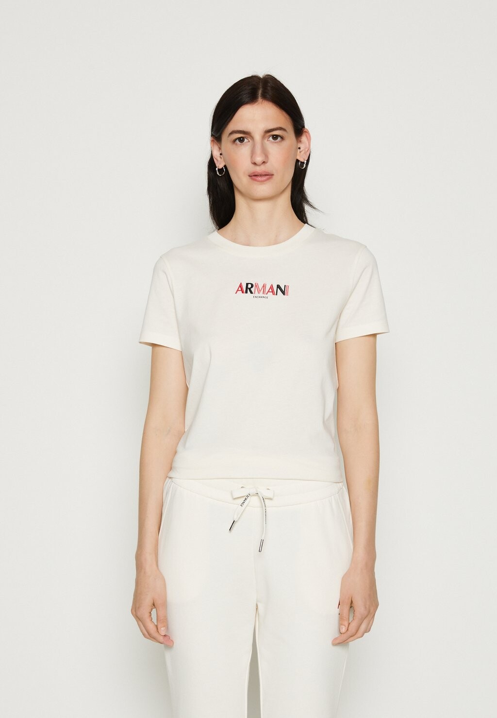 

Базовая футболка Armani Exchange, Коричневый