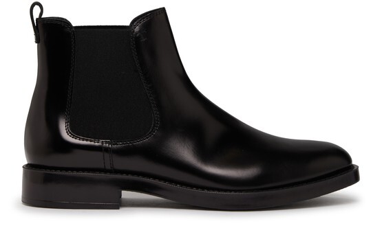 

Кожаные ботинки челси Tod'S, черный