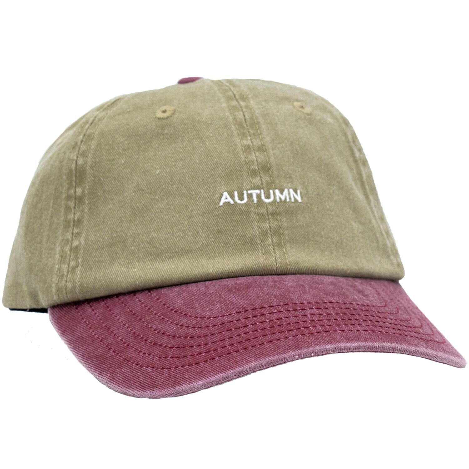 

Кепка Autumn Pre Washed Canvas Two Tone Strapback, хаки