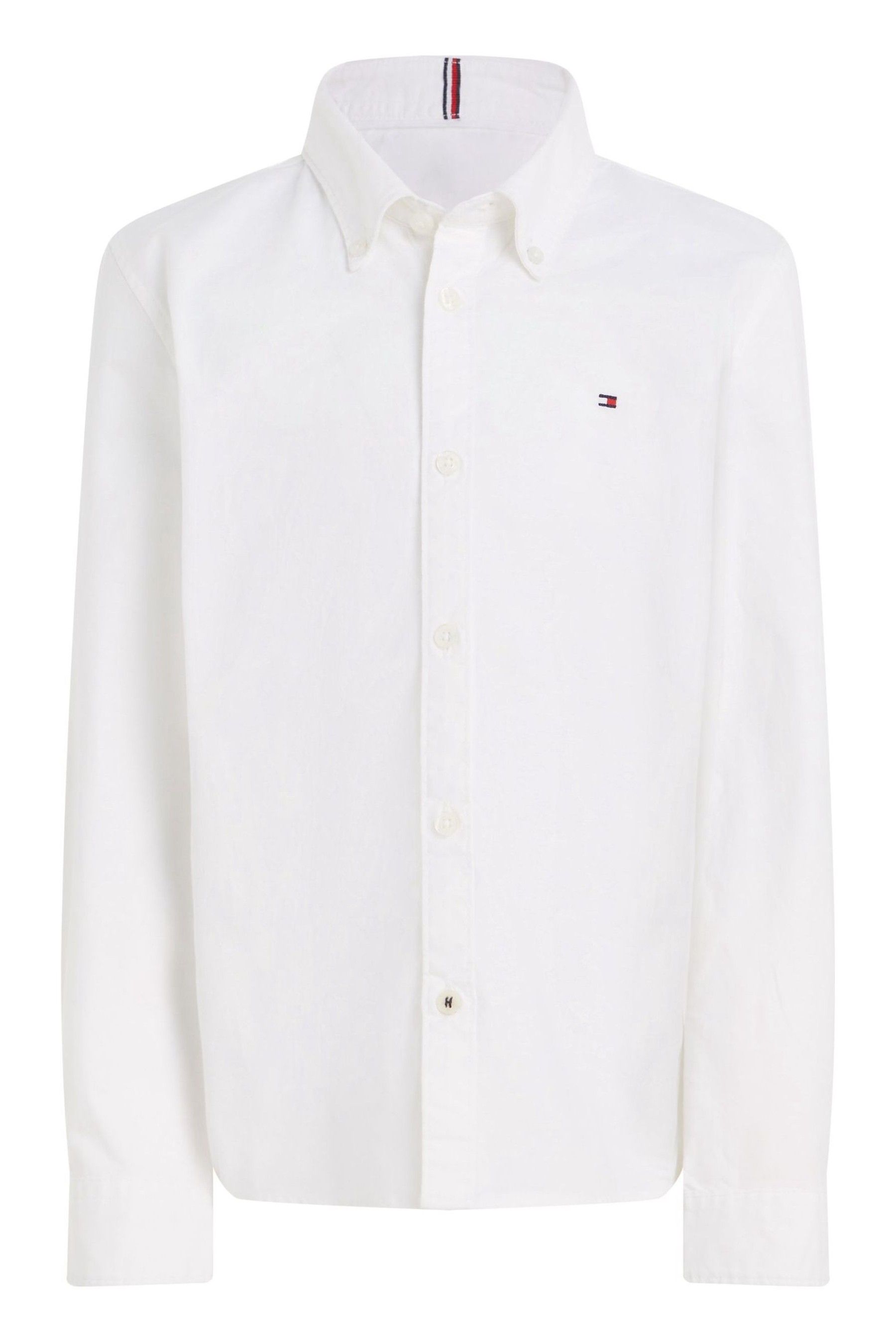 Оксфордская рубашка стрейч Tommy Hilfiger, белый цена и фото