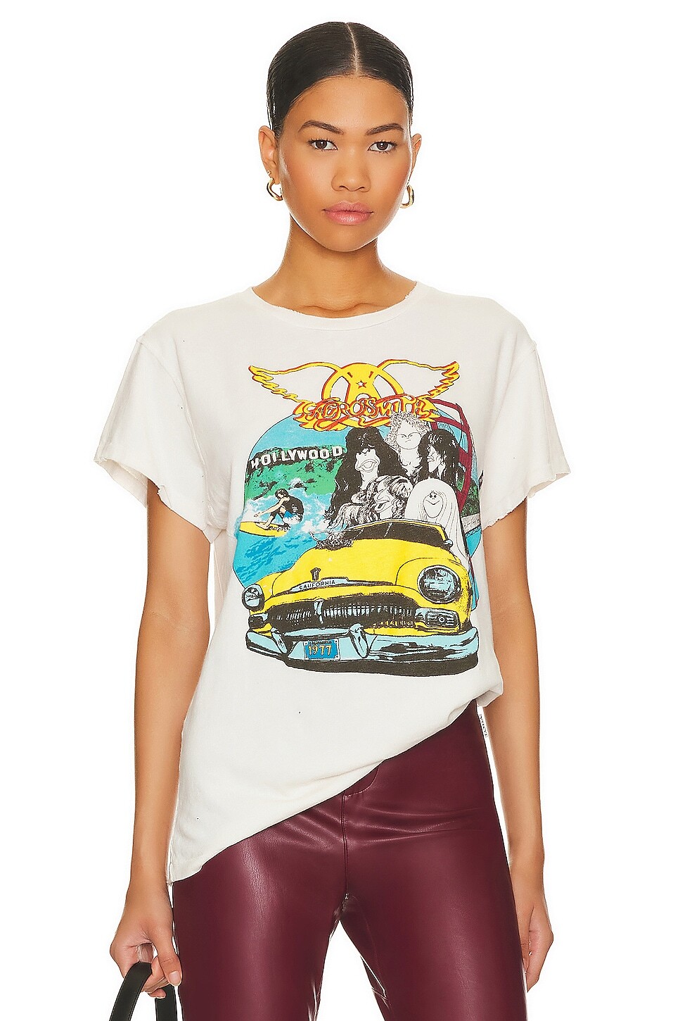 

Футболка Madeworn Aerosmith Crew, цвет Vintage White