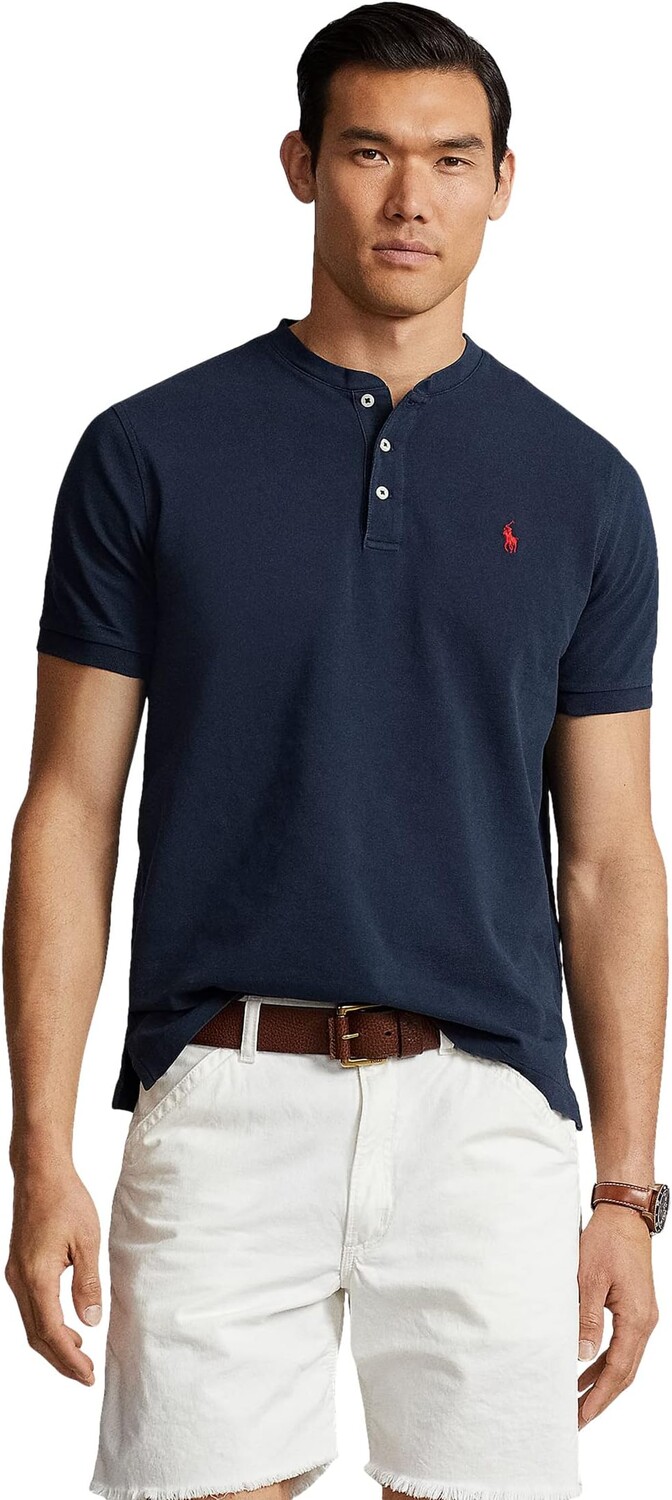 

Сетка Хенли в полулегком весе Polo Ralph Lauren, цвет Aviator Navy