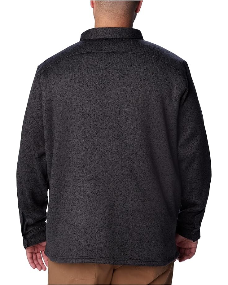 

Куртка Columbia Big & Tall Sweater Weather Shirt Jacket, цвет Black Heather