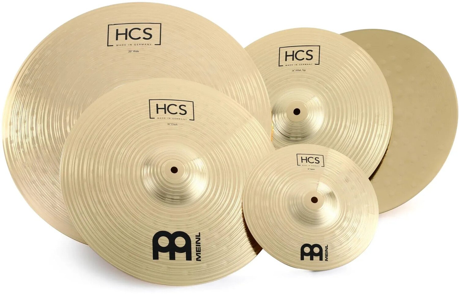 

Базовый набор тарелок Meinl HCS — 14/16/20 дюймов — с бесплатным 10-дюймовым сплэшем