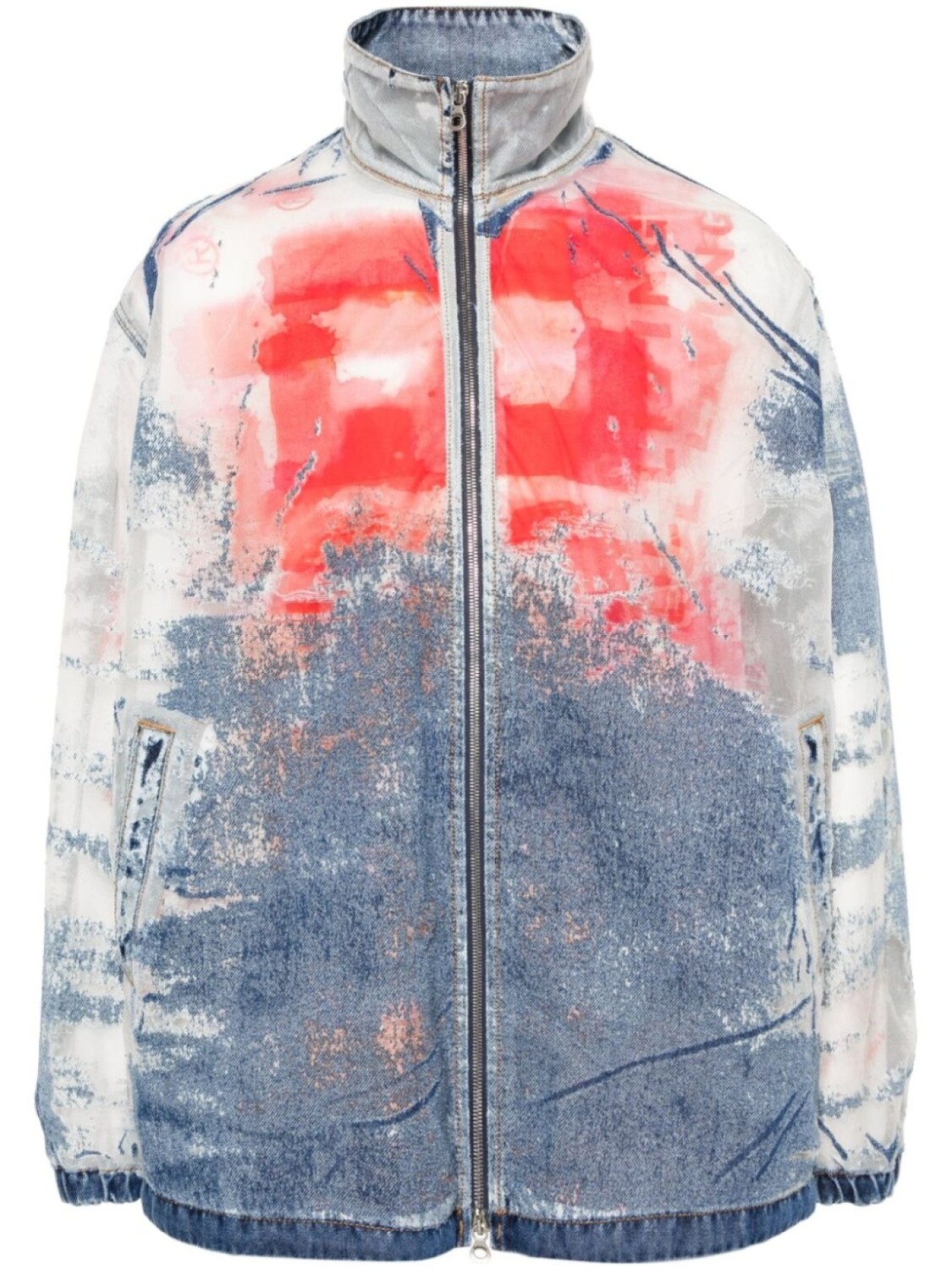 

Diesel куртка D-Krap с эффектом деворе, синий