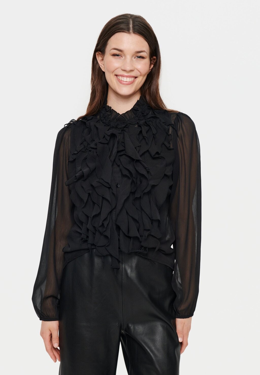 

Блузка Saint Tropez CRINKLE LS, черный