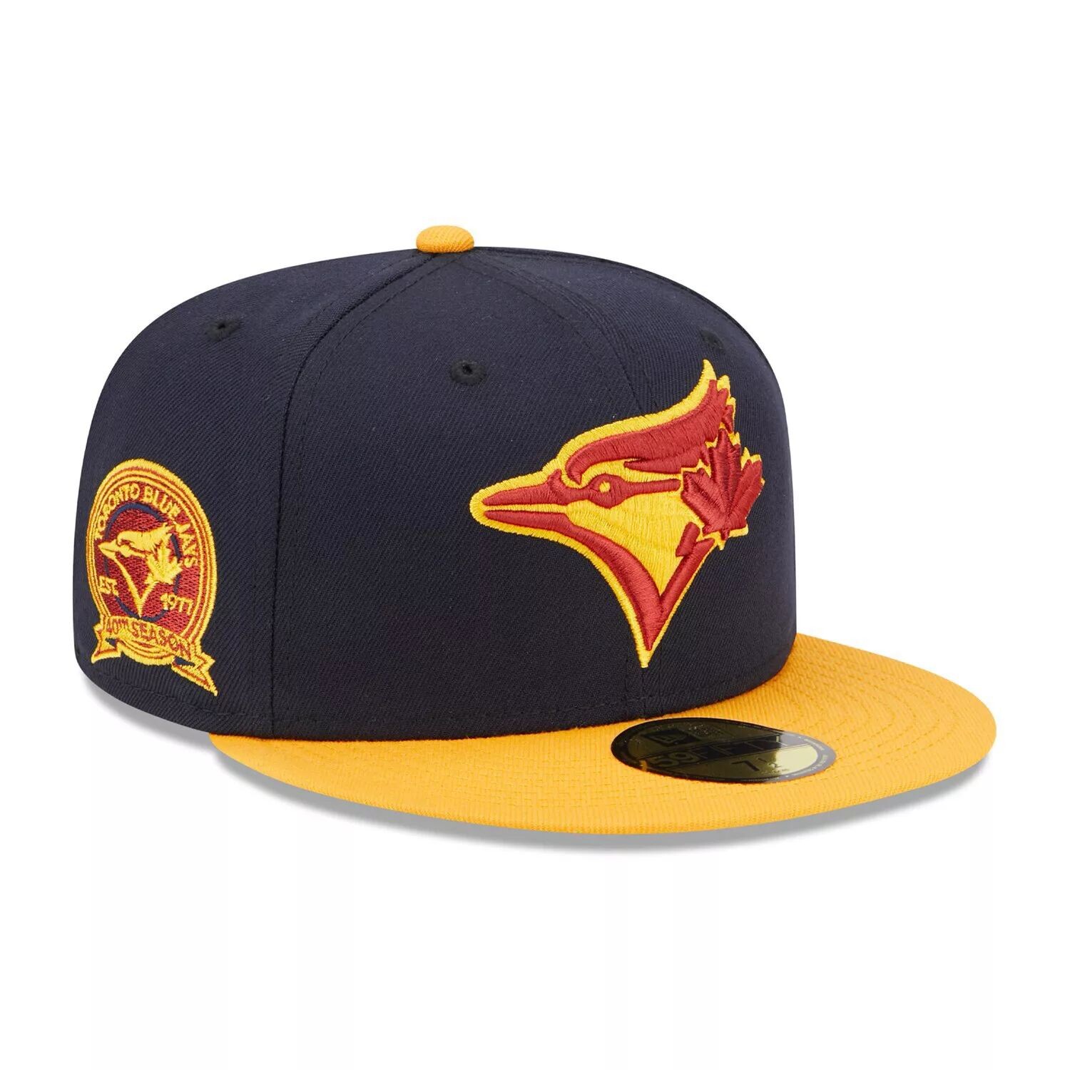 

Мужская приталенная шляпа New Era Navy/Gold Toronto Blue Jays Primary Logo 59FIFTY